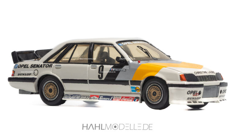 Opel Senator A2, Limousine, Motorsport, weiß/gelb/grau, Provence Moulage, hahlmodelle.de