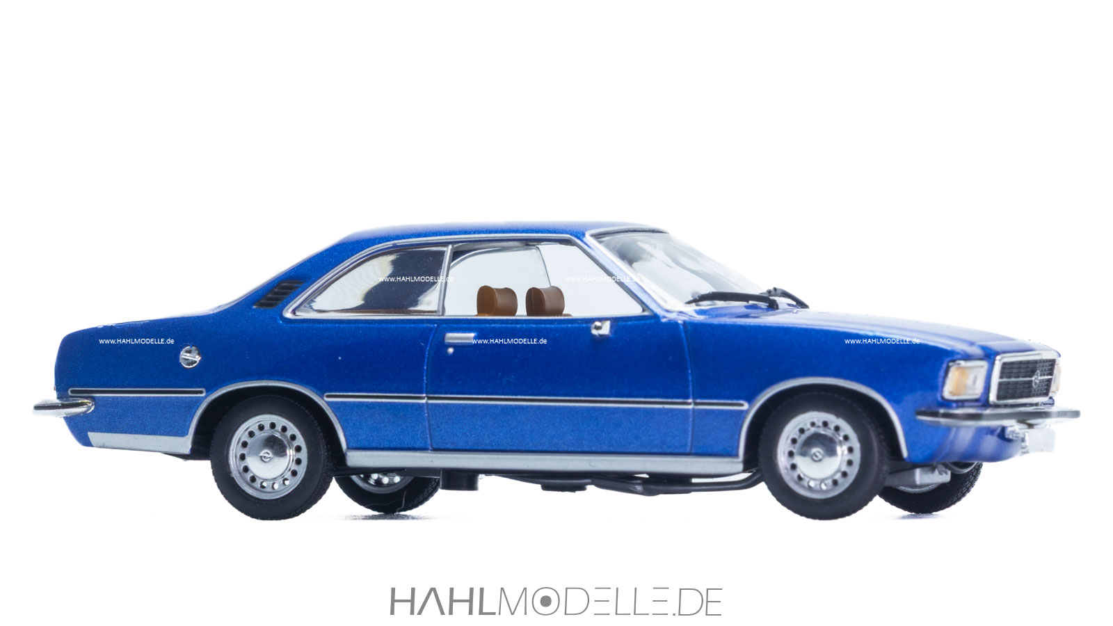 Opel Rekord D, Coupé, blau, Minichamps, hahlmodelle.de